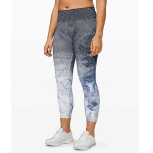 Lululemon Legging  Ebb to Train Tight Wash White Black Luna
